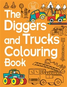 The Diggers and Trucks Colouring Book, omaľovánka