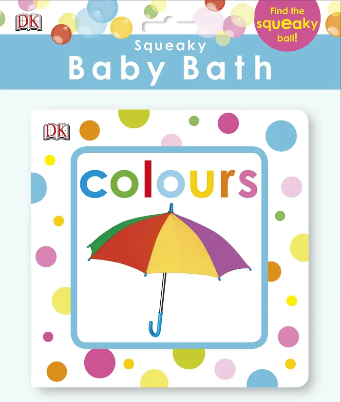 Squeaky Baby Bath Book Colours, pískacia knižka do vane