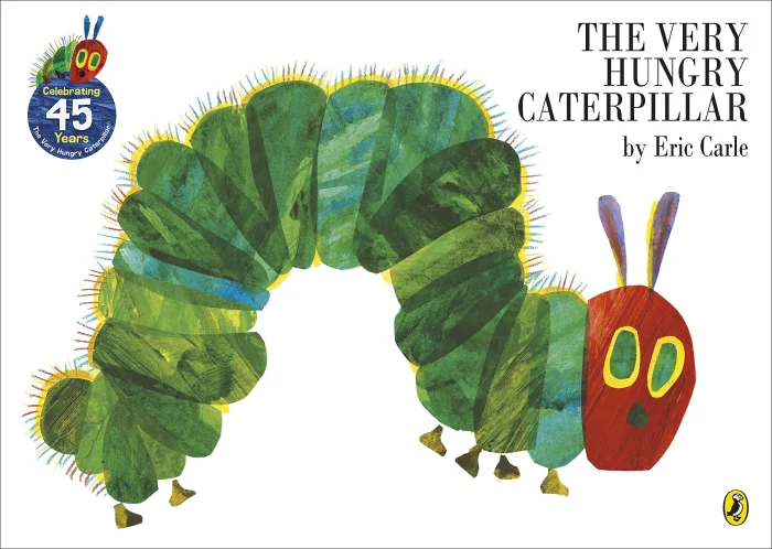 The Very Hungry Caterpillar, anglická kniha-leporelo