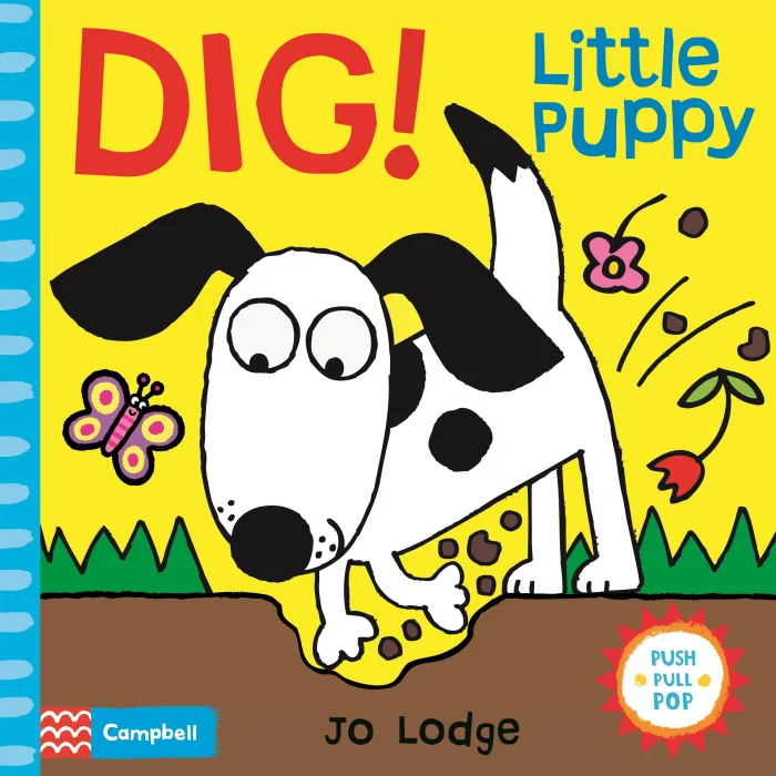 Dig! Little Puppy, anglická kniha - leporelo
