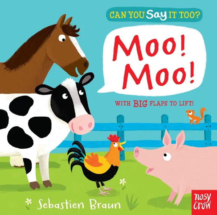 Moo! Moo!, anglická kniha - leporelo