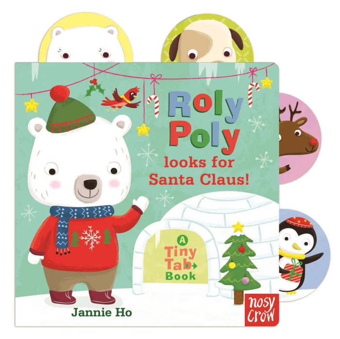 Roly Poly looks for Santa Claus!, anglická kniha - leporelo