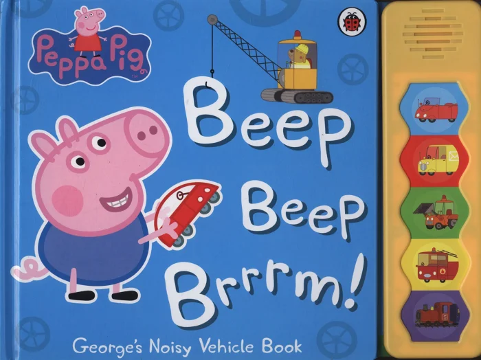 Beep beep brrrm!, anglická kniha - leporelo so zvukmi