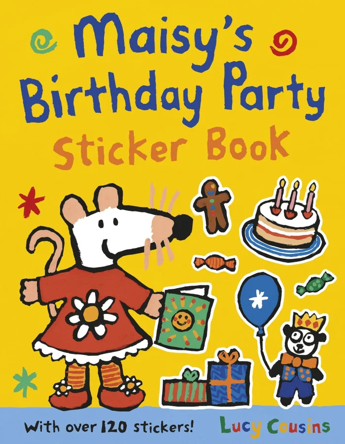 Maisy's Birthday Party Sticker Book, zošit s nálepkami