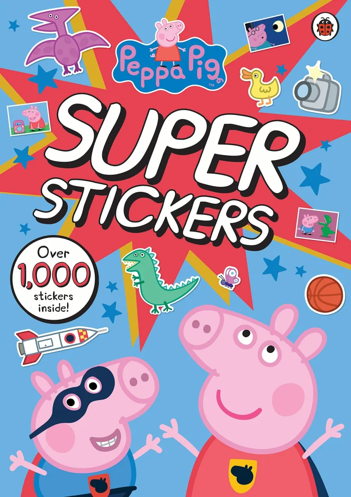 Peppa Pig Super Stickers Activity Book, nálepkový zošit s aktivitami
