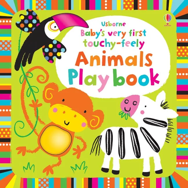 Baby's very first touchy-feely animals play book, anglická kniha - leporelo