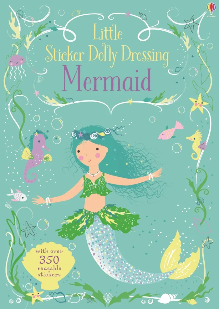 Mermaid, nálepkový zošit