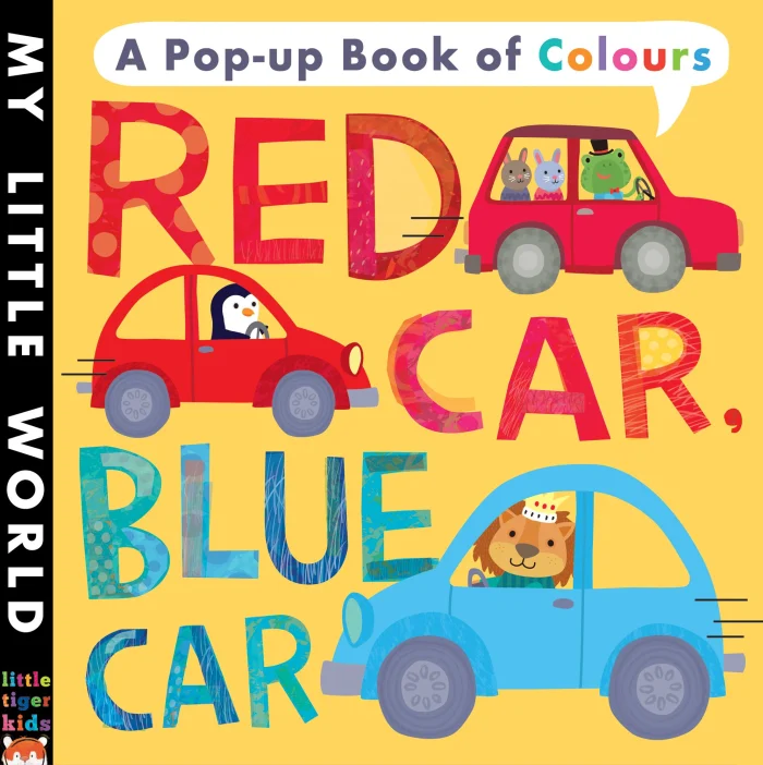 Red Car, Blue Car: A pop-up book of colours, anglická kniha - leporelo