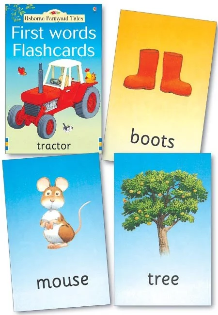 Farmyard Tales first words flashcards, karty