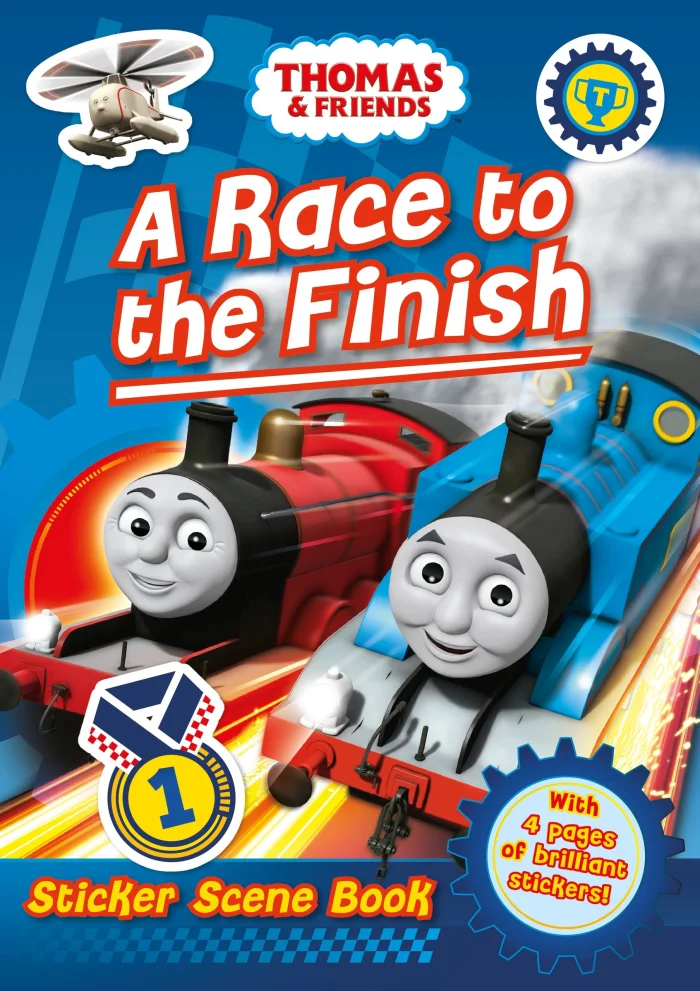 A Race to the Finish (Sticker Scene Book), nálepkový zošit