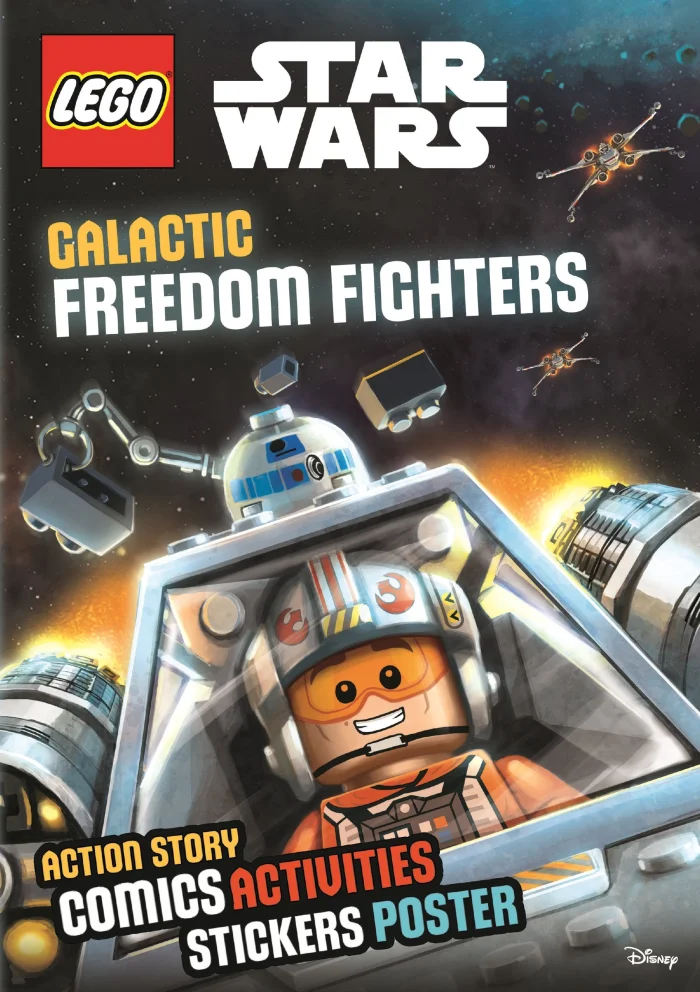 Galactic Freedom Fighters (Sticker Poster Book), zošit s príbehmi, úlohami, nálepkami, plagátom