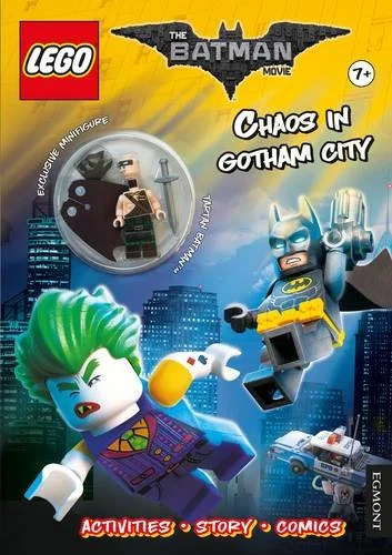 The LEGO® BATMAN MOVIE: Chaos in Gotham City, zošit s úlohami a Lego panáčikom Batman