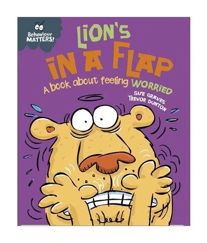 Lion's in a Flap - A book about feeling worried, anglická kniha