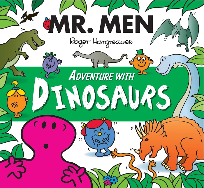 Mr. Men Adventure with Dinosaurs, anglická kniha