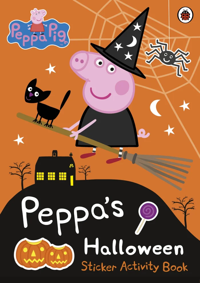 Peppa's Halloween Sticker Activity Book, nálepkový zošit s aktivitami