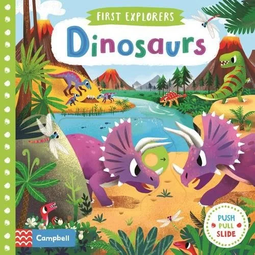 Dinosaurs, anglická kniha - leporelo