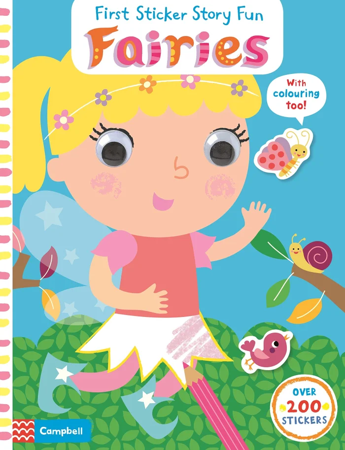 Fairies, nálepkový zošit + omalovánka
