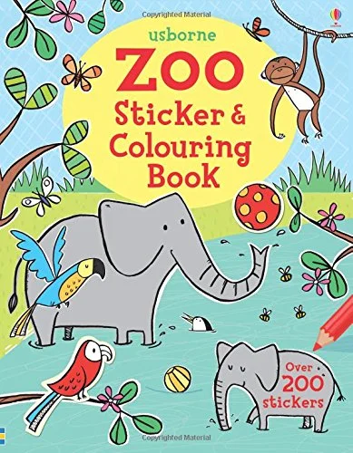 Zoo Sticker & Colouring Book, nálepkový zošit