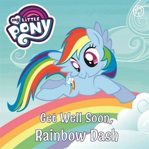 Get Well Soon, Rainbow Dash, anglická kniha - leporelo