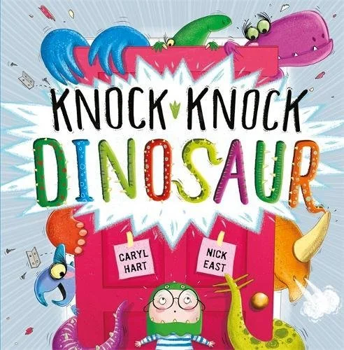 Knock Knock Dinosaur, anglická kniha