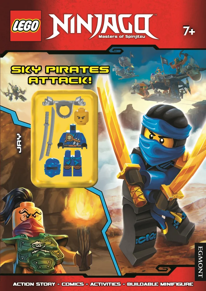 LEGO® Ninjago: Sky Pirates Attack!, zošit s úlohami a Lego panáčikom