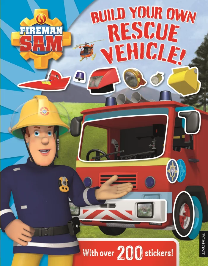 Build Your Own Rescue Vehicle! Sticker Book, nálepkový zošit
