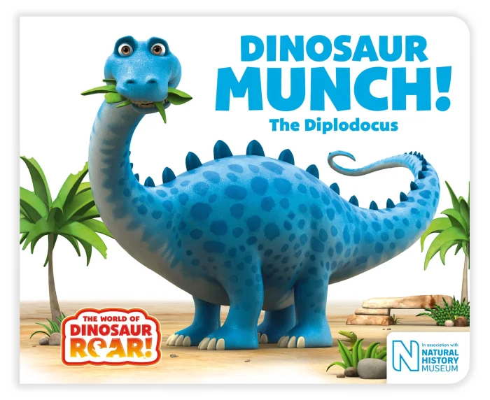 Dinosaur Munch! The Diplodocus, anglická kniha - leporelo