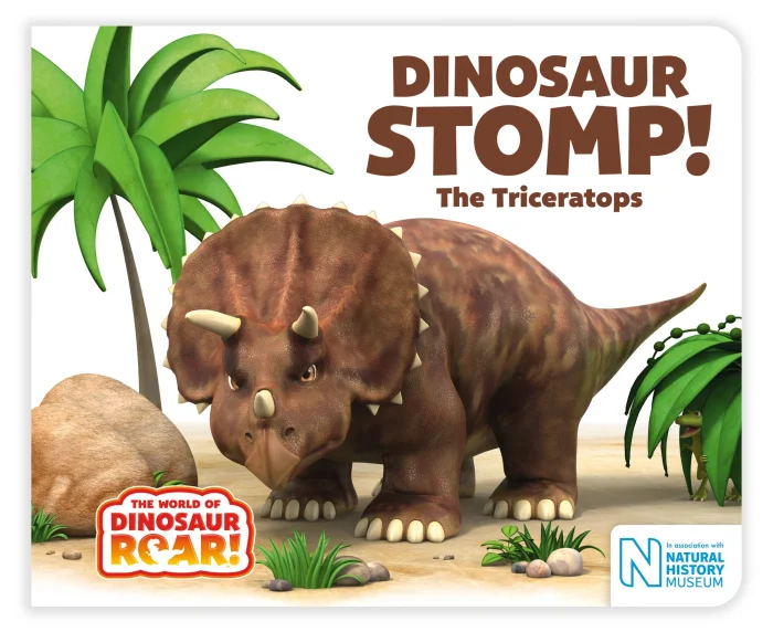 Dinosaur Stomp! The Triceratops, anglická kniha - leporelo