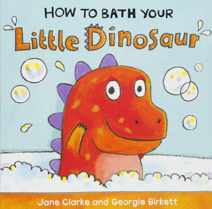 How to Bath Your Little Dinosaur, anglická kniha - leporelo