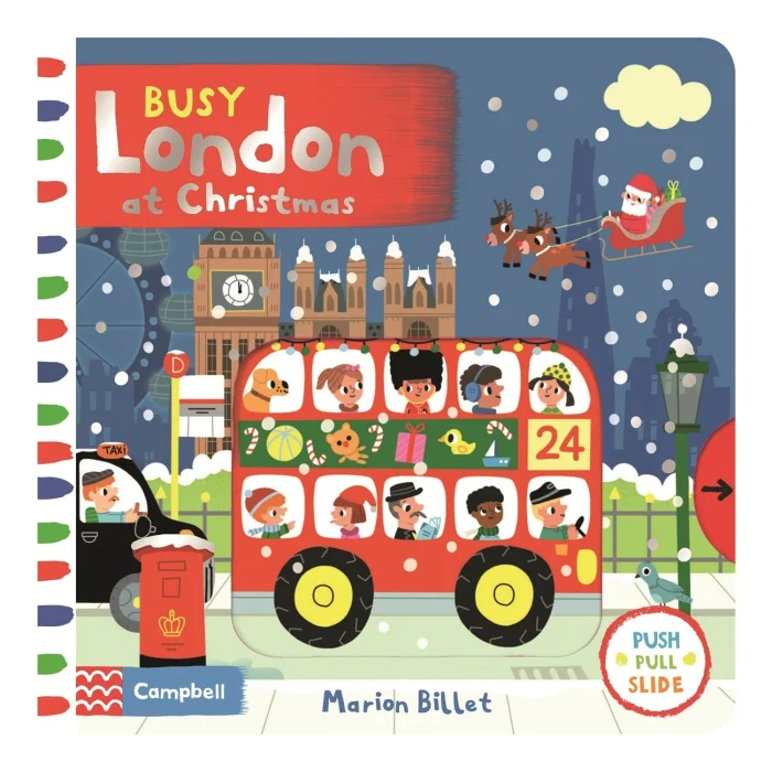 Busy London at Christmas, anglická kniha - leporelo