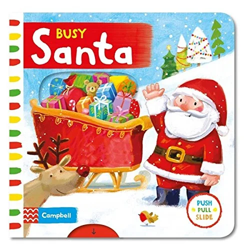 Busy Santa, anglická kniha - leporelo