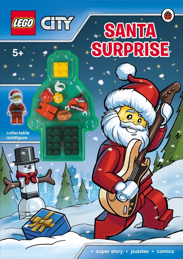 LEGO City: Santa Surprise Activity Book, zošit s úlohami a Lego panáčikom