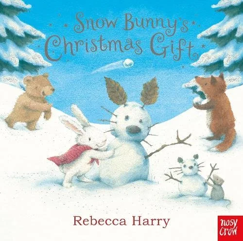 Snow Bunny's Christmas Gift, anglická kniha - leporelo
