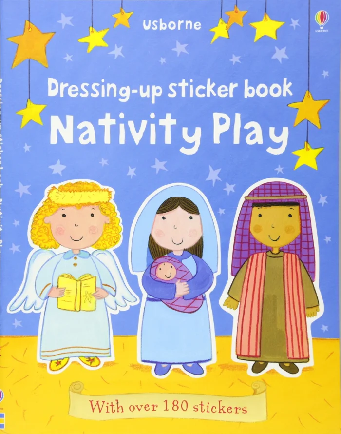 Dressing Up Sticker Book Nativity Play, nálepkový zošit