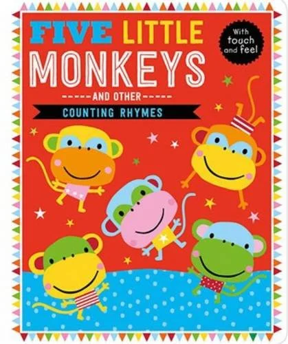 Five Little Monkeys and Other Counting Rhymes, anglická kniha - leporelo