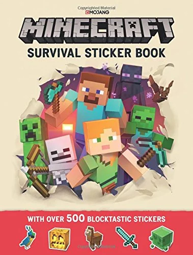 Minecraft Survival Sticker Book, anglická kniha