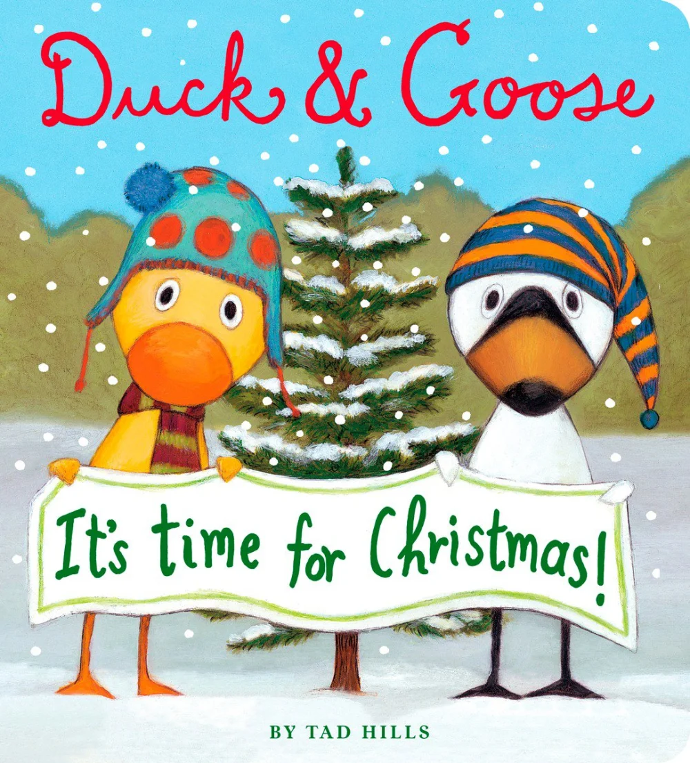 Duck and Goose Its Time for Christmas, anglická kniha - leporelo