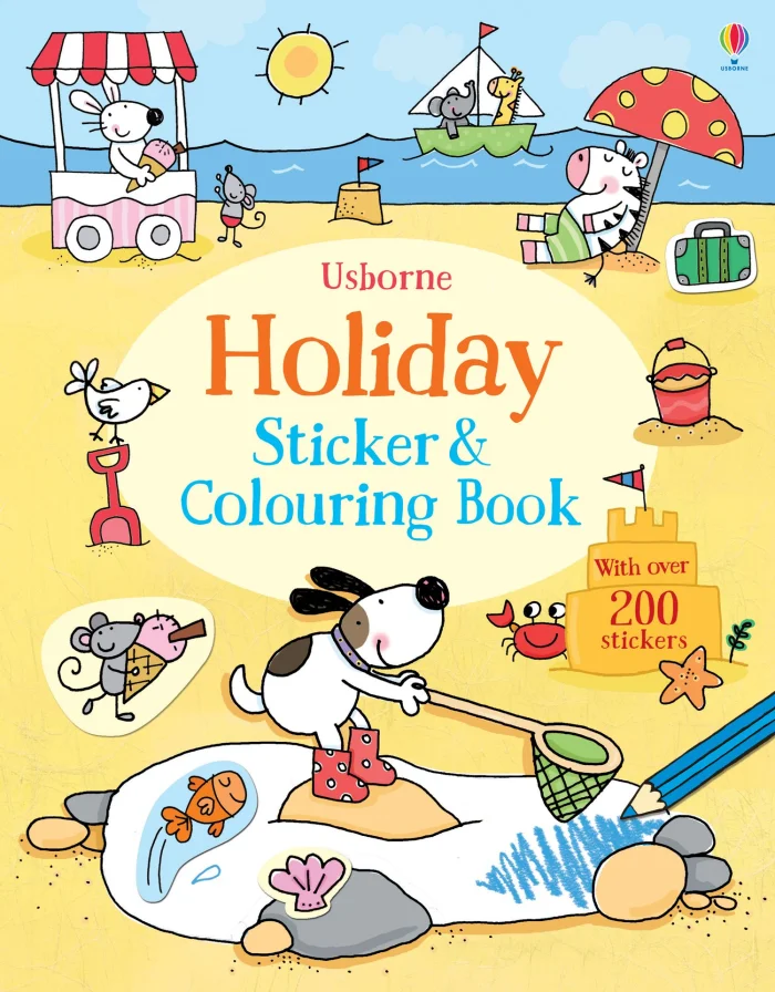 Holiday Sticker and Colouring Book, omaľovánka s nálepkami