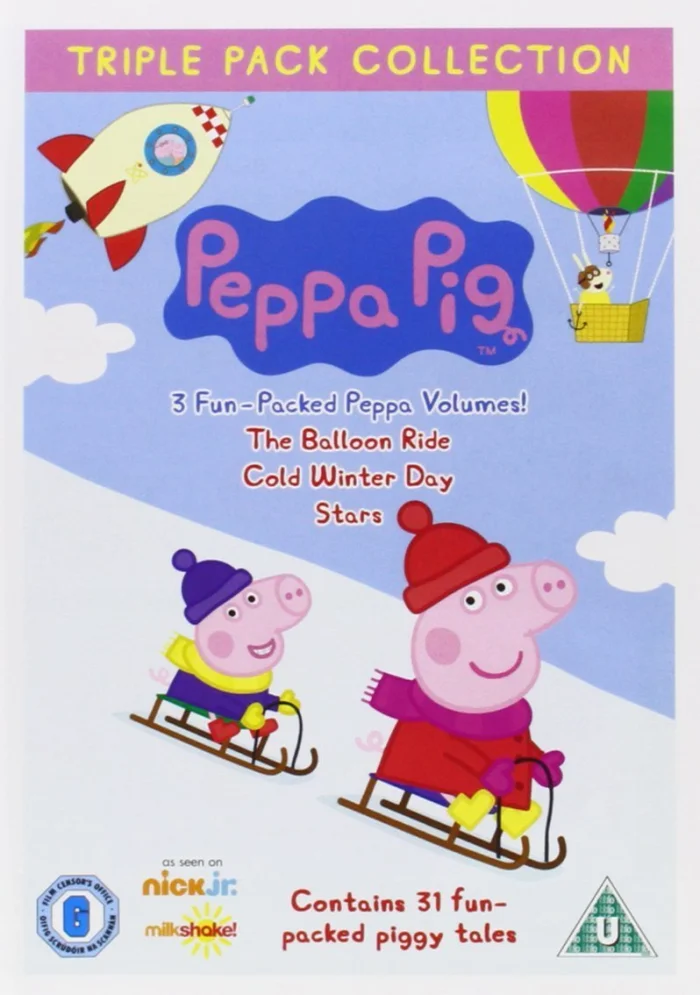Peppa Pig: Balloon Ride/Cold Winter Day/Stars, DVD