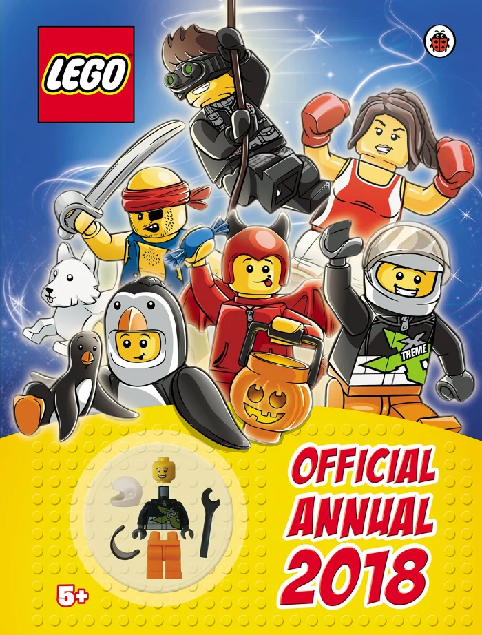 LEGO Official Annual 2018, ročenka s úlohami a Lego panáčikom