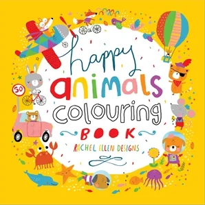 Happy Animals Colouring Book (SQCBK16), omaľovánka