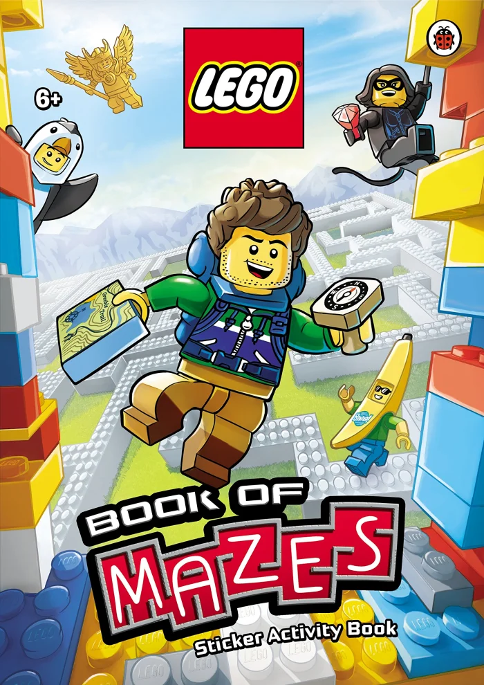 LEGO Book of Mazes Sticker Activity Book, kniha s úlohami