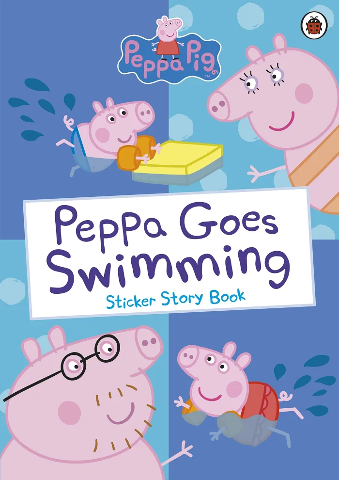 Peppa Goes Swimming, kniha s nálepkami