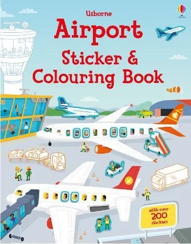 Airport Sticker and Colouring Book, omaľovánka s nálepkami