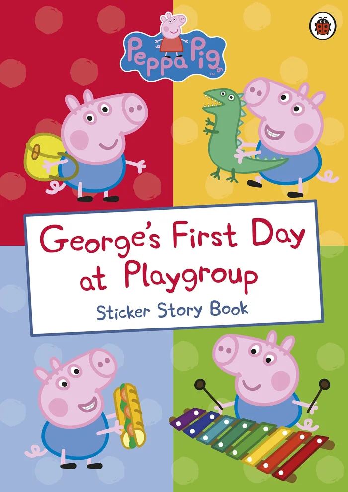 George's First Day at Playgroup, kniha s nálepkami