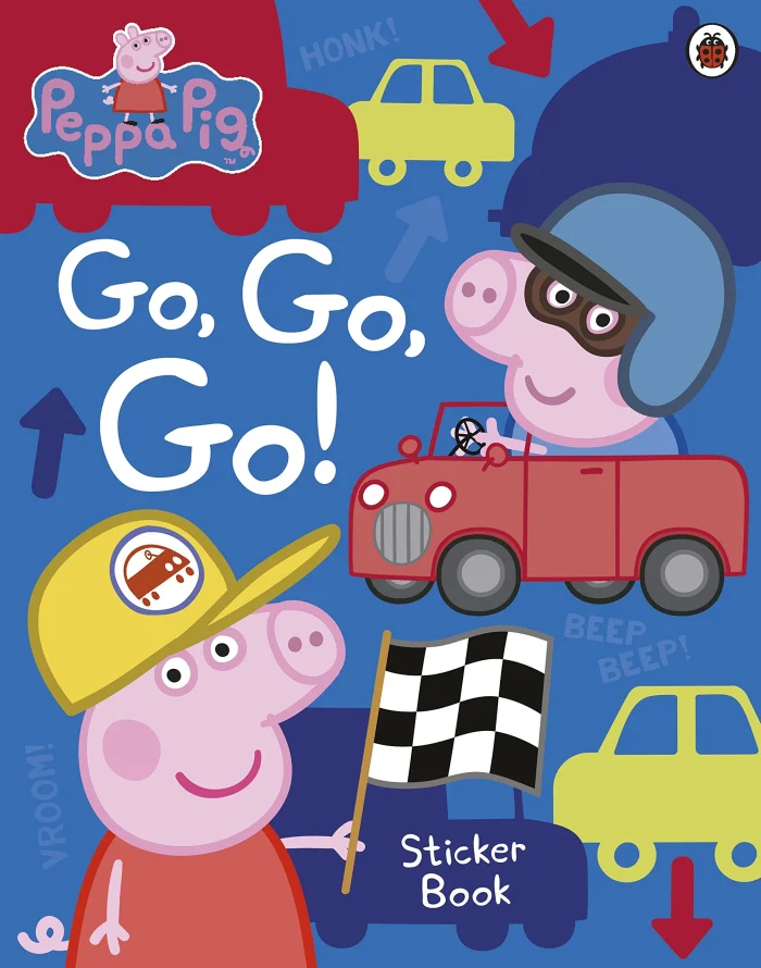 Go, Go, Go!: Vehicles Sticker Book, kniha s nálepkami