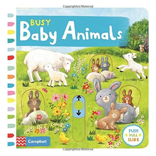 Busy Baby Animals, anglická kniha - leporelo