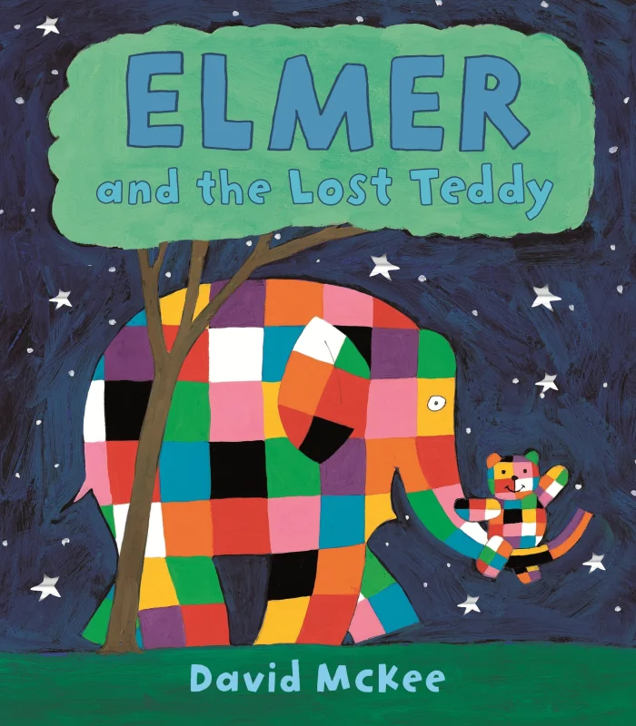 Elmer and the Lost Teddy, anglická kniha - leporelo