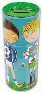 Football, plechová pokladnička