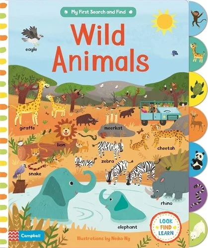 Wild Animals, anglická kniha - leporelo